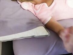 Daughter creampied by stepfather in her bedroom