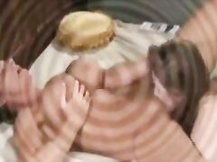 Lesbian mom cum squirt in her daughter mouth