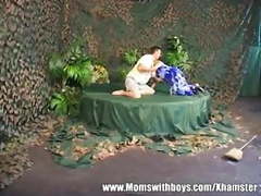 Slim Horny Grey-Haired Slut Gets Fucked